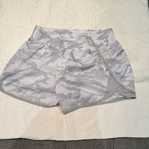 Gray Camouflage Athletic Shorts
